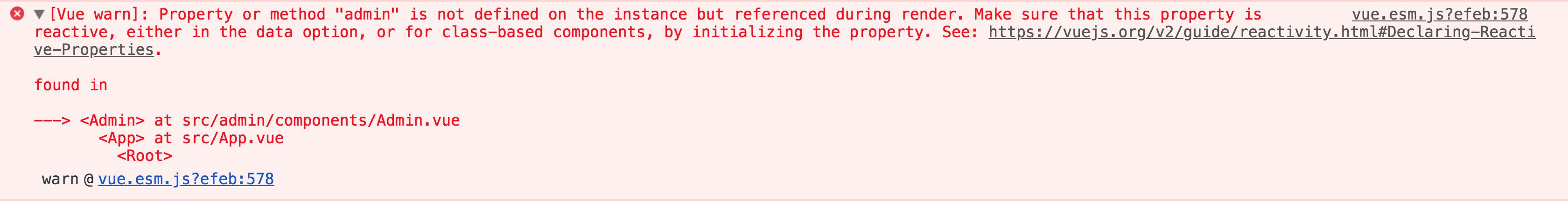 Vue human & debugging friendly error message