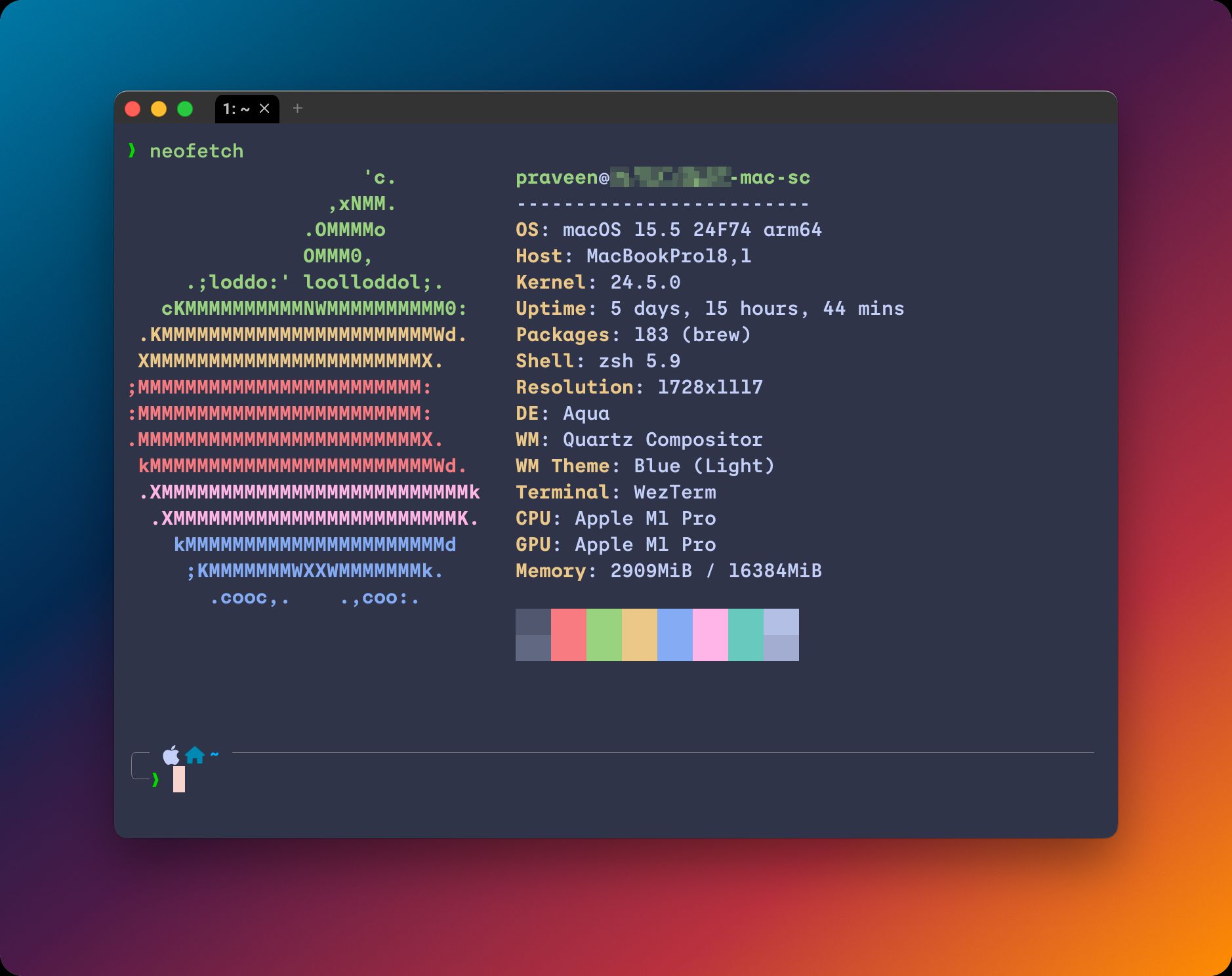 Wezterm Screenshot